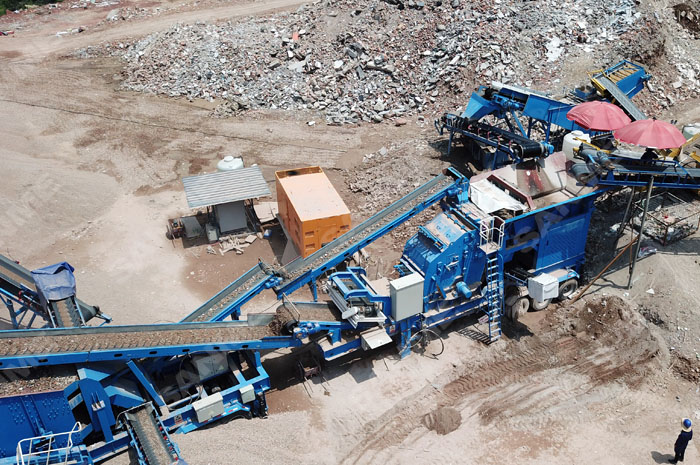 浙江東陽時產100噸移動式建築垃圾處理生產線